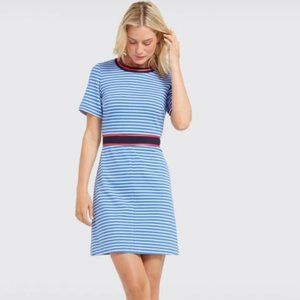 Draper James Stripe Persley Ponte Dress Si…